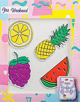 Набір наліпок "Patch stiker" ананас, лимон 554309 Набір наліпок "Patch stiker" ананас, лимон 554309