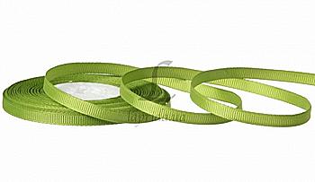 Лента репсовая 0,6 см-18 м, GX-76, зеленая