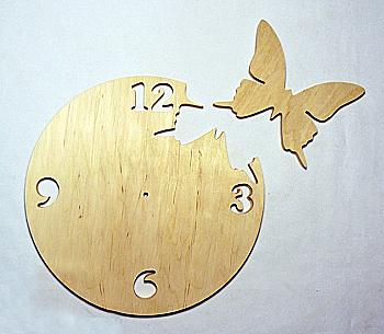 Заготовка Основа для часов "Бабочка", 0618