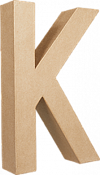 Заготівка з пап`є-маше Літера "K" 5*22*30 см, AC404O ТМ "Clairefontaine"