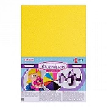 Фоамиран ЭВА желтый махровый, 20*30 см, 742737