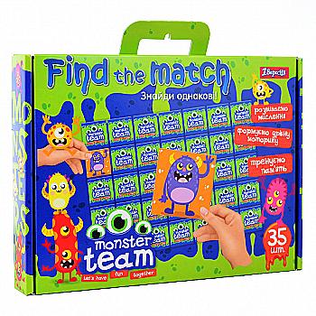Набір для творчості "Find the match" "Monster team", 953021 Набір для творчості "Find the match" "Monster team", 953021
