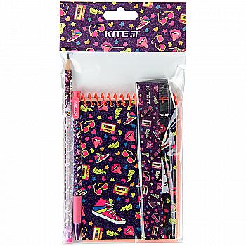 Набір канцтоварів, 4 предмети Kite Run&Fun, K22-S10