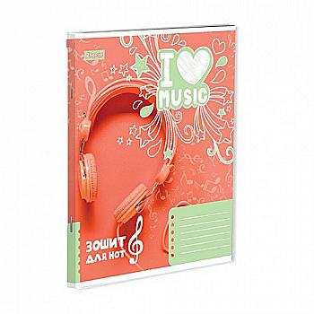 Зошит нотний А5 12 арк. I Love Music, 764027 (7223) Yes Зошит нотний А5 12 арк. I Love Music, 764027 (7223) Yes