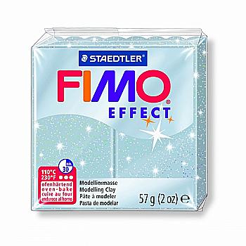Пластика Effect, Срібна з блискітками, 57г, Fimo Пластика Effect, Срібна з блискітками, 57г, Fimo