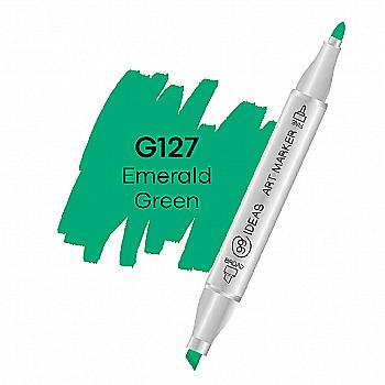 Маркер двухсторонний Emerald Green - Изумрудно-зеленый, G127, 99IDEAS Маркер двухсторонний Emerald Green - Изумрудно-зеленый, G127, 99IDEAS