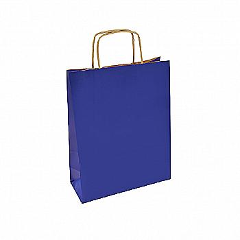 Крафт пакет с ручкой "Ecobag" 240*100*320, 90 г, синий, Е1001305 Крафт пакет с ручкой "Ecobag" 240*100*320, 90 г, синий, Е1001305