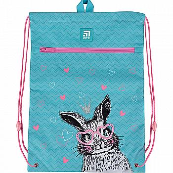 Сумка для взуття Kite з кишенею 601M Cute Bunny, K21-601M-1 Сумка для взуття Kite з кишенею 601M Cute Bunny, K21-601M-1