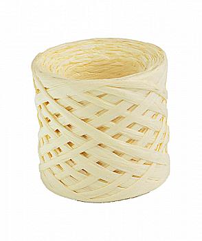 Рафія паперова для декору, 30 м, молочна, 972763