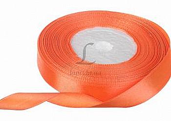 Лента атлас 12 мм-23 м, 22, морковная