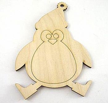 Заготівка дерев`яна Пінгвін в шапці 110*76 см, 702974