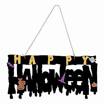 Декор Yes! Fun Хелловін "Happy Halloween", 41*20 см, фетер, 973704 Декор Yes! Fun Хелловін "Happy Halloween", 41*20 см, фетер, 973704