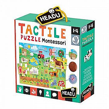 Игра-пазл тактильный Монтессори "Ферма", MU23592