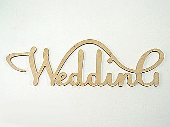 Заготовка Слово "Wedding", 0444