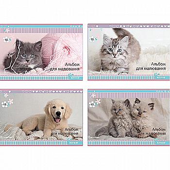 Альбом для рисования 12 л. скоба, RH, Kite R18-241