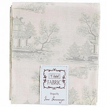 Отрез ткани Китайские узор серо-зеленый 480556