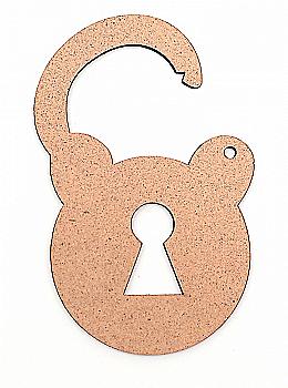 Заготівля Замочок, 1 шт, ДВП, 9,5*6,2*0,3 см, Rosa Talent (5)