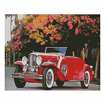 Набір з алмазною мозаїкою "Ретро автомобіль" 40*50 см, FA40651, ТМ "Strateg"