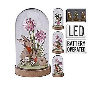 Декор великодній під склом з LED-підсвіткою у формі дзвіночка, AF5100550 Декор великодній під склом з LED-підсвіткою у формі дзвіночка, AF5100550