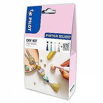 Набір для творчості "Pintor Diy kits Key Ring" (2 брелка для ключів + 4 маркери), Pilot, 40.111 Набір для творчості "Pintor Diy kits Key Ring" (2 брелка для ключів + 4 маркери), Pilot, 40.111