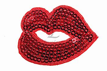 Фурнитура из пайеток Губы-2, 5-29938