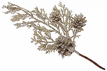 Гілка декоративна 20 см, шампань, 839-212 Гілка декоративна 20 см, шампань, 839-212