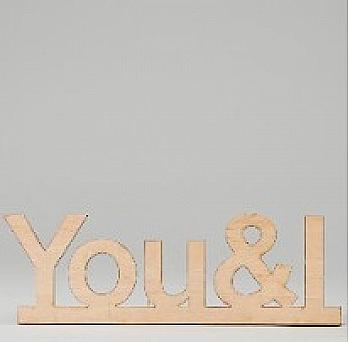 Заготовка деревянная You & I, С67