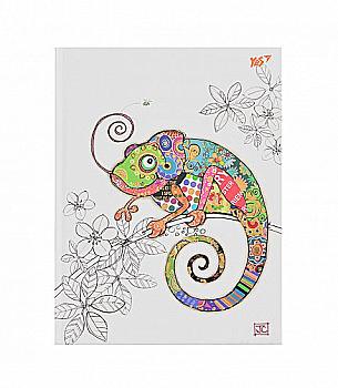 Блокнот А5 64 арк. кл. "BugArt. White hameleon" YES 151453