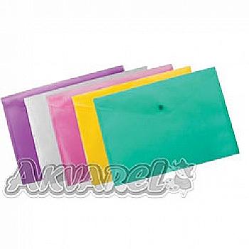 Папка-конверт А4 на кнопці, бірюзова ВМ.3926-06 ***