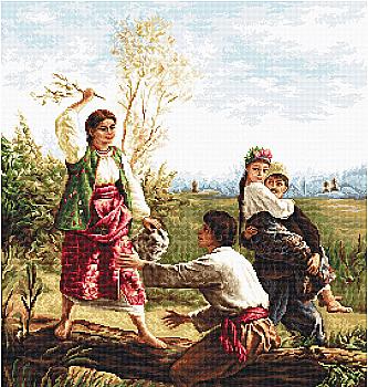 Набір д/вишивання хрестиком B559 ТМ "Luca-S" Набір д/вишивання хрестиком B559 ТМ "Luca-S"