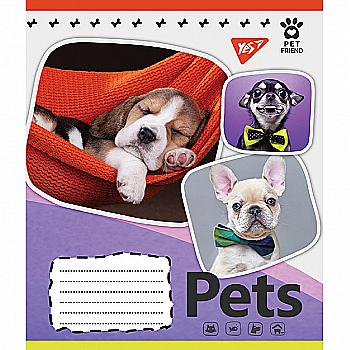 Тетрадь 18 кл. YES Pets shoot, 765381