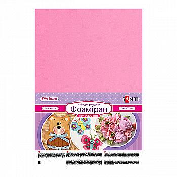 Фоамиран ЭВА розовый, 20*30 см, 742705