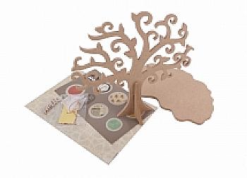 Рамка-самоделка для фото "Семейное дерево", фанера, 25*23,5 см, 502-2260