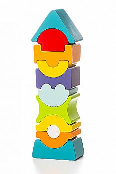 Конструктор дерев`яний Cubika Пірамідка LD-9, 12862 Конструктор дерев`яний Cubika Пірамідка LD-9, 12862