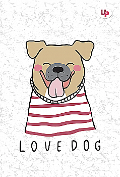 Блокнот А5 "Dog bulldog", 00220, TM Profiplan  Блокнот А5 "Dog bulldog", 00220, TM Profiplan