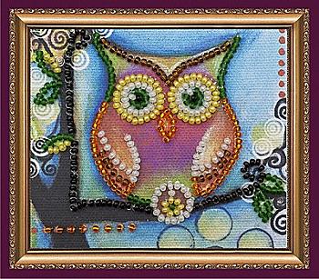 Набір для вишивки бісером "Магніт" Сова-1, AMA-113 Набір для вишивки бісером "Магніт" Сова-1, AMA-113
