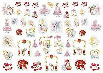 Карта декупажна 35*50 см, Весільна, 25 г/м², QSIPR 154 Renkalik Карта декупажна 35*50 см, Весільна, 25 г/м², QSIPR 154 Renkalik