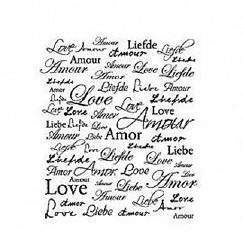 Штамп Текст Amour/Кохання, ARTHG128 ТМ "Artemio"