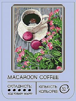 Алмазная мозаика "Кофе с макарунами" 40*50 см, GF4499, ТМ "99IDEAS" Алмазная мозаика "Кофе с макарунами" 40*50 см, GF4499, ТМ "99IDEAS"