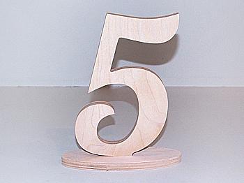 Заготовка Цифра "5" на подставке, 0846