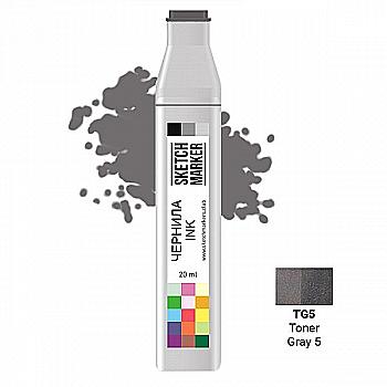Чернила для заправки маркера SKETCHMARKER, 20 мл, Тонированный серый 5, SI-TG5 Чернила для заправки маркера SKETCHMARKER, 20 мл, Тонированный серый 5, SI-TG5