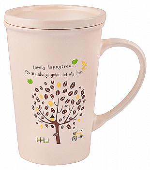 Чашка Tree с крышкой, 390 мл, белая, HTK-046 Limited Edition Чашка Tree с крышкой, 390 мл, белая, HTK-046 Limited Edition