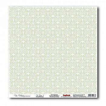 Бумага для скрапбукинга Свадебная Нежно-зеленый 5 Бумага для скрапбукинга Свадебная Нежно-зеленый 5