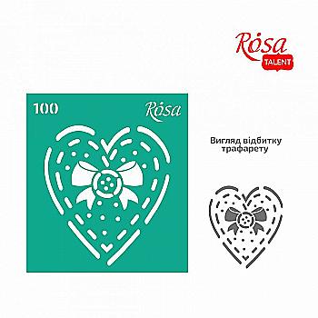 Трафарет самоклеящийся 9*10 см №100 Rosa Talent Трафарет самоклеящийся 9*10 см №100 Rosa Talent