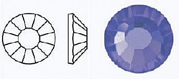 Стразы фольгированные 20480/497-11-612/DEEP TANZANITE - ss16 (3,8-4,0 мм, 30 шт) M. C. Rose VIVA12