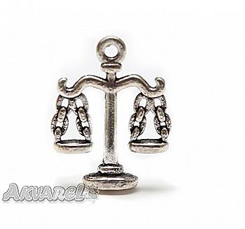 Набір металевих підвісок Ваги 16*24 мм, 10 шт