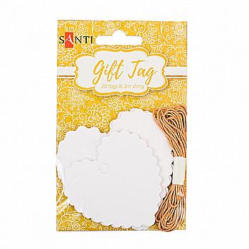 Набір крафт-тегів ажурних "Ажурное серце" 20 шт, 742561