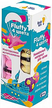 Повітряний пластилін для дитячої ліпки "Fluffy 4 кольори", TA1501 Повітряний пластилін для дитячої ліпки "Fluffy 4 кольори", TA1501