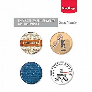 Набір металевих фішок № 2 Чоловічі хоббі, SCB340002036