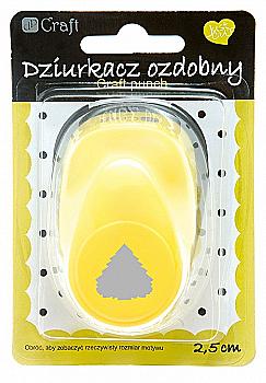 Фігурний дирокол 2,5 см Ялинка 2, JCDZ-110-071 DpCraft Фігурний дирокол 2,5 см Ялинка 2, JCDZ-110-071 DpCraft